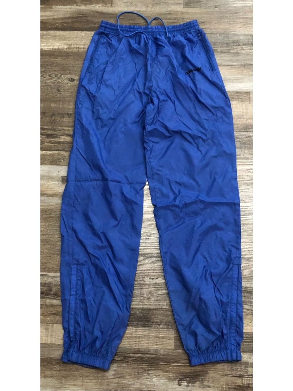 Vintage 90's Adidas Mens Medium Blue Lightweight Athletic Track Pants Nylon